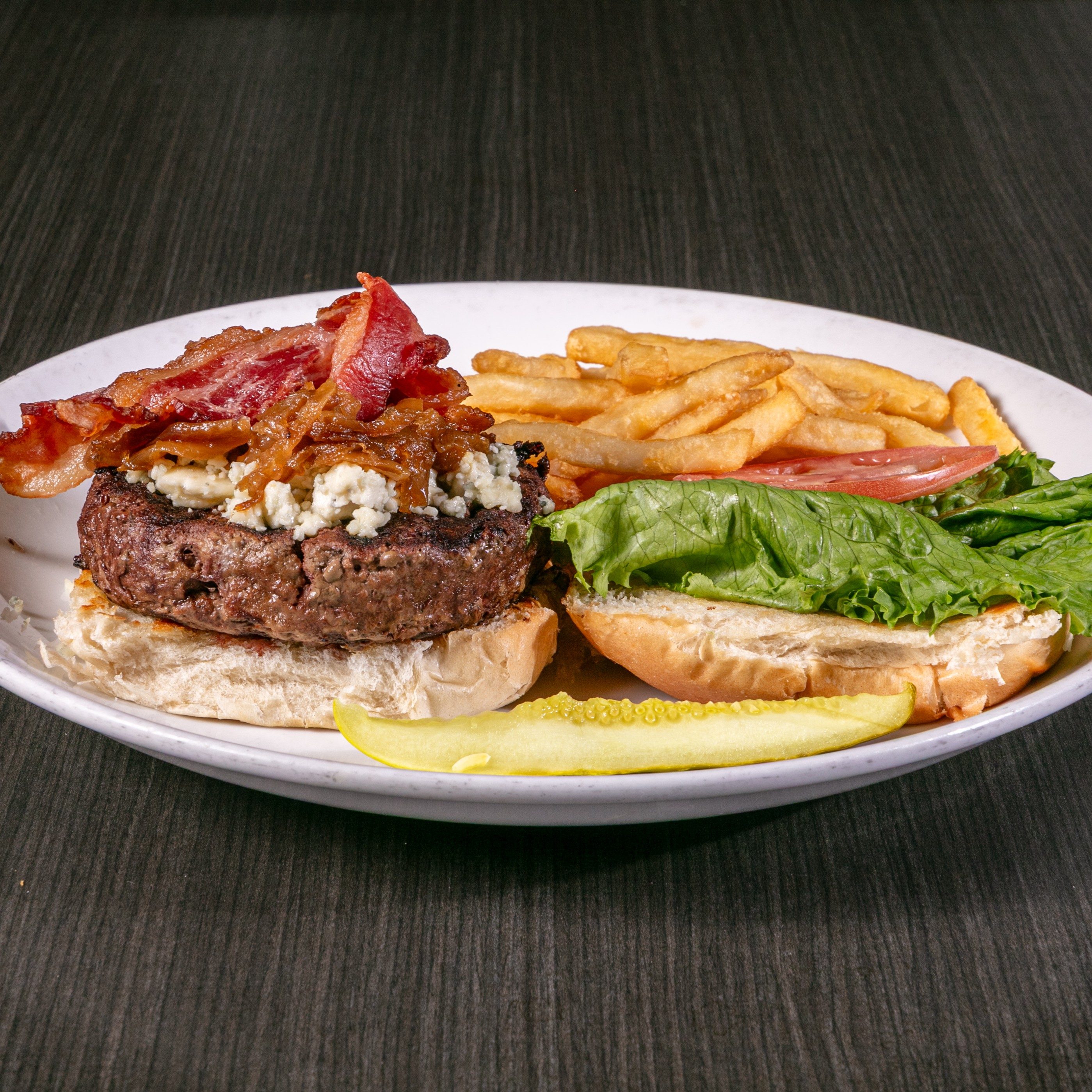 Bacon Bleu Burger.